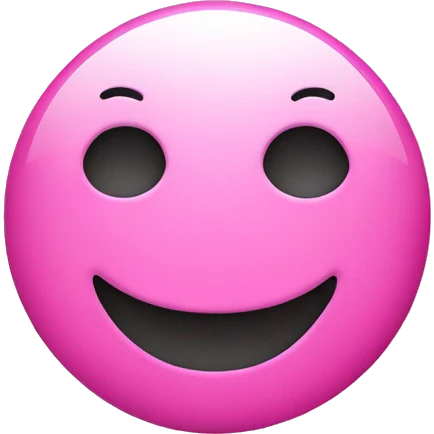 Smiley face pink emoji