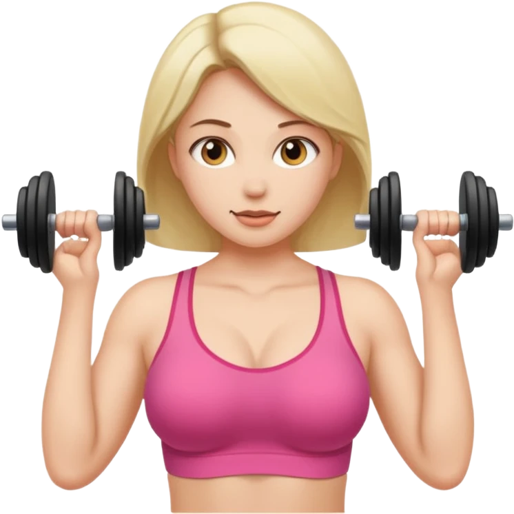 A naked woman lifting her boobs emoji