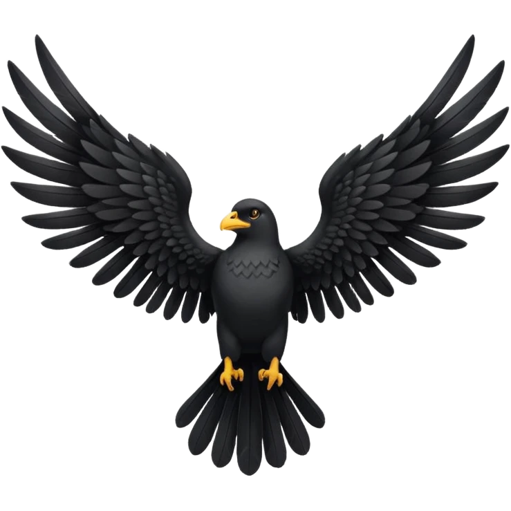 black wings emoji