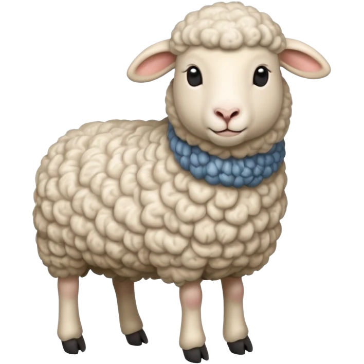 High resolution of   realistic full body sheep without distorted , no extra hybrid emoji