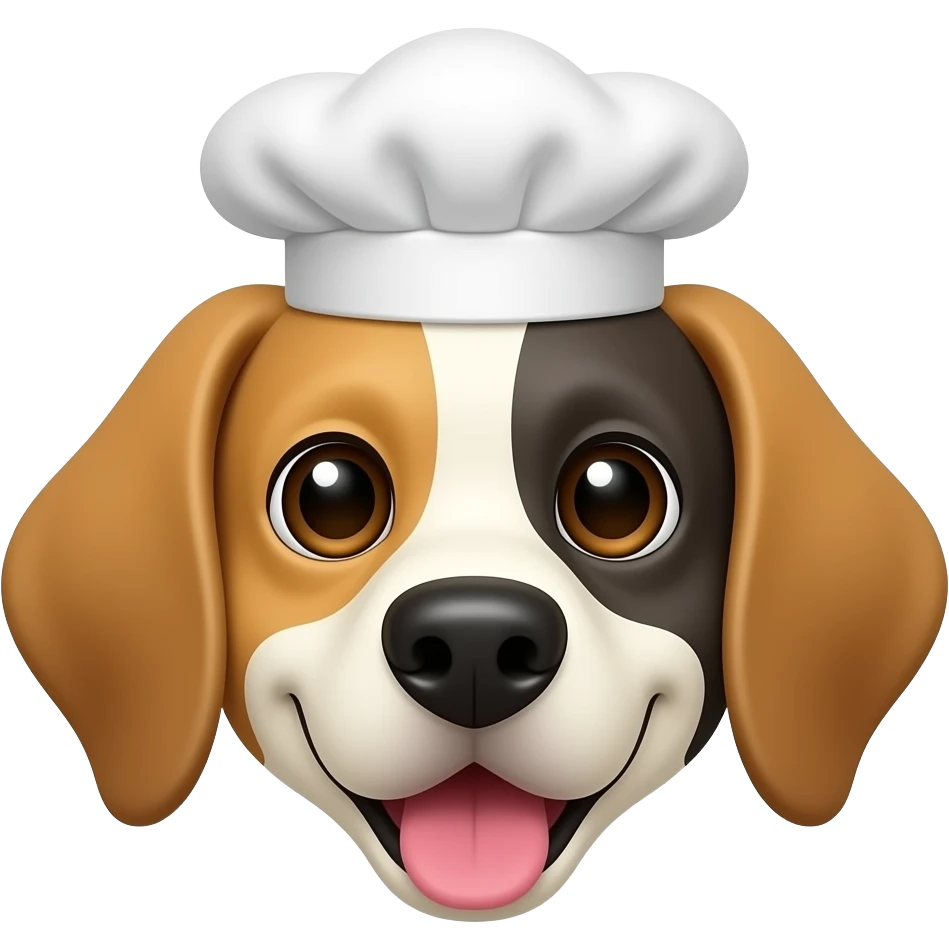 요리사 강아지 이모티콘 생성 emoji