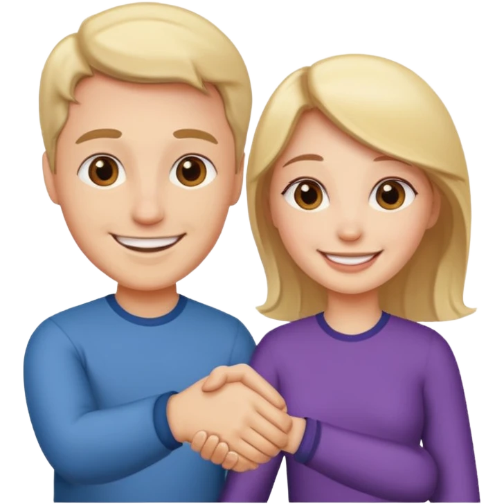 a couple shakes hands emoji
