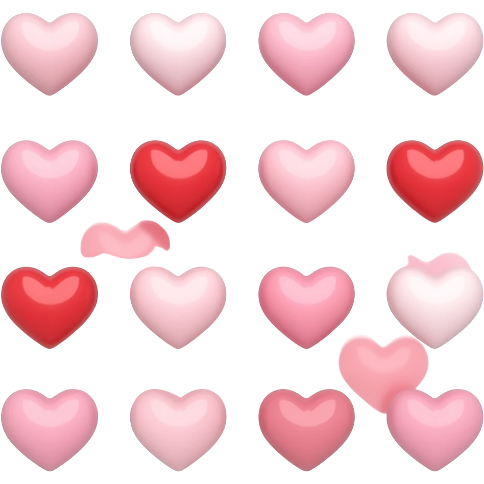 With smaller hearts floating up emoji