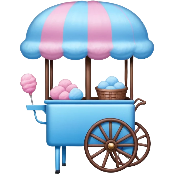 Cotton Candy cart
 emoji