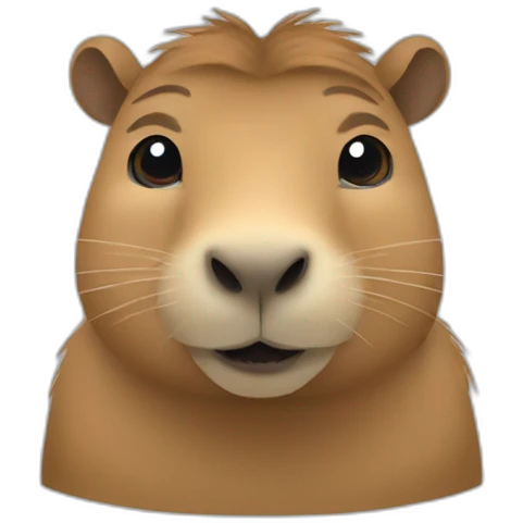 Capybara AT work emoji