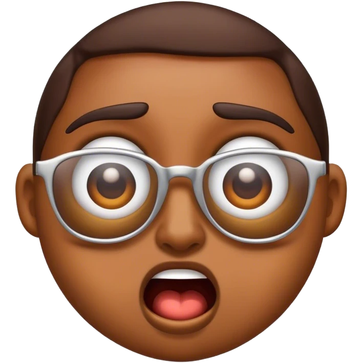 Emoji pulling shades down looking shocked emoji