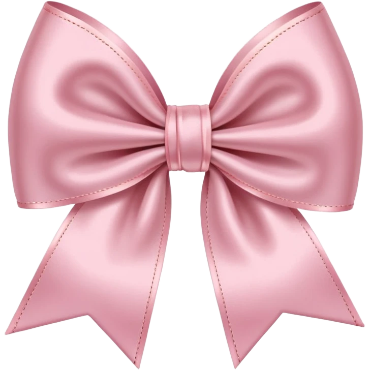 light pink ribbon bow emoji