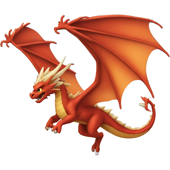 Dragon flying emoji