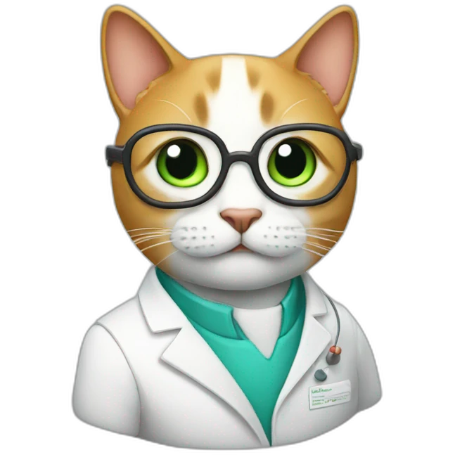 Science cat emoji