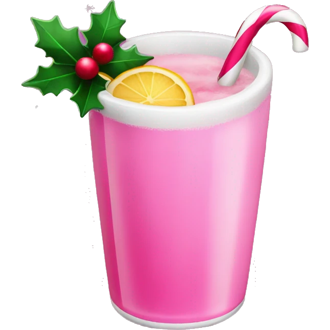 pink christmas christmas drink emoji