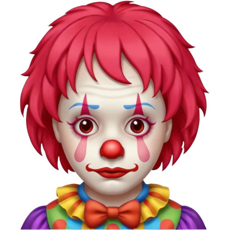 Sad clown emoji