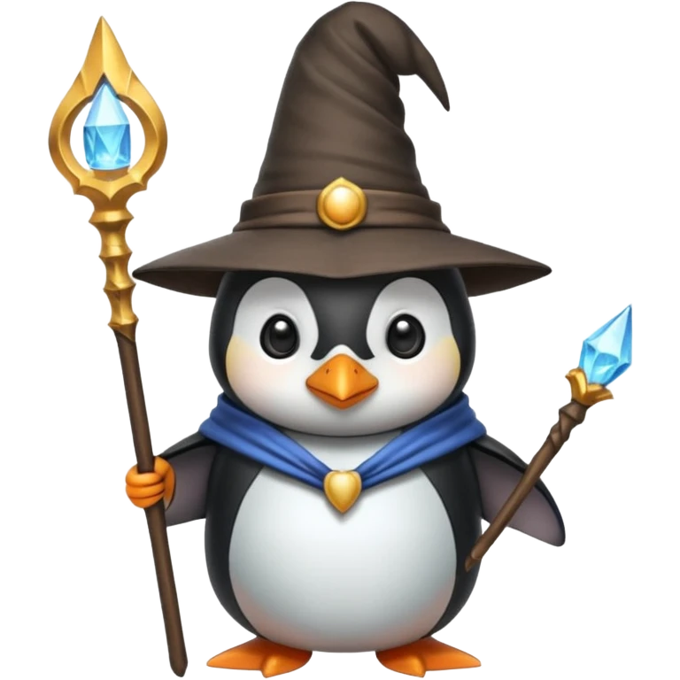 Penguin Wizard emoji