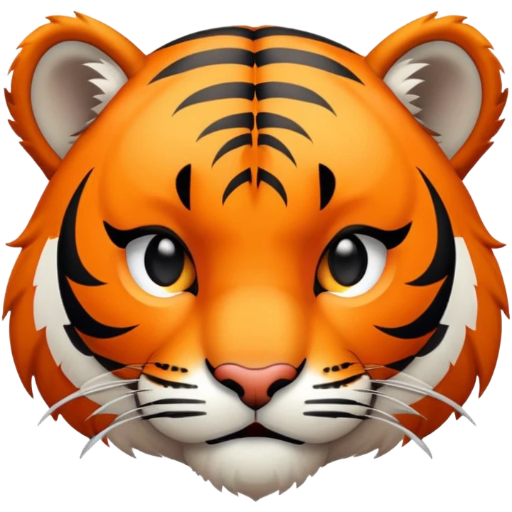 winking tiger face with one eye closed for Twitch emote emoji