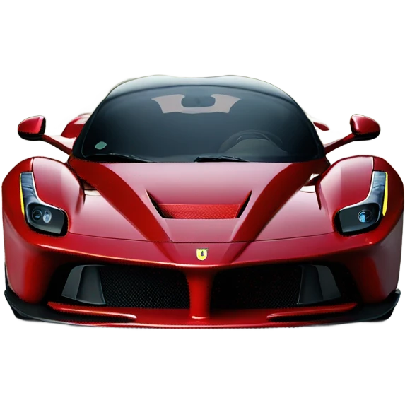 Burgundy Ferrari La Ferrari front emoji