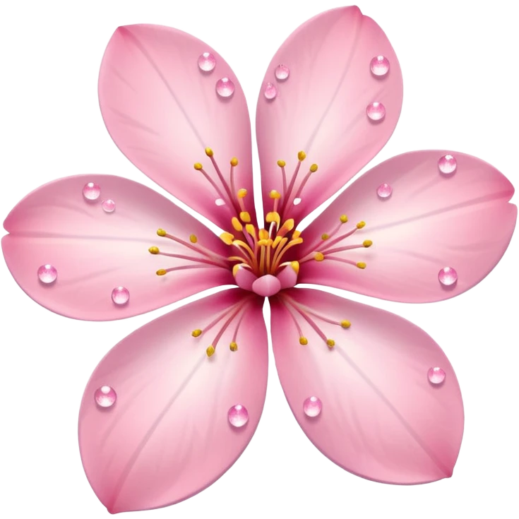 sakura flower with a soft glow and sparkles emoji