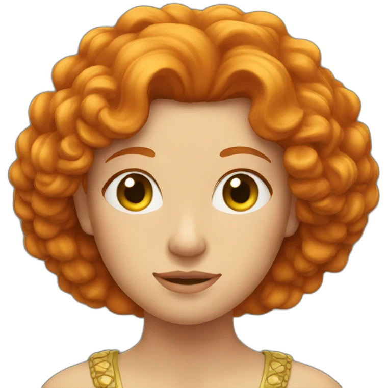 Ginger queen emoji