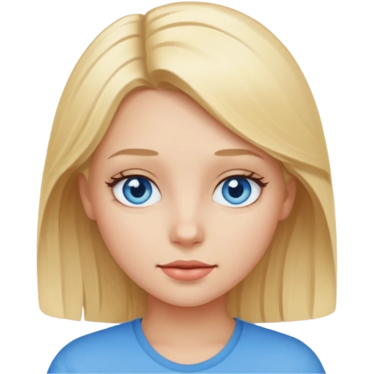 Девочка блондинка emoji
