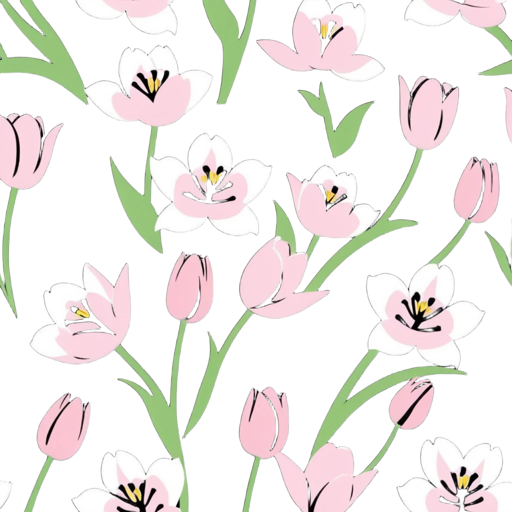Cherry Blossom and tulips emoji