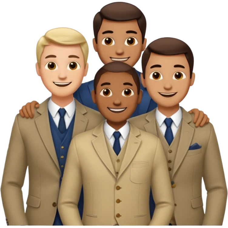 3 men on a date emoji