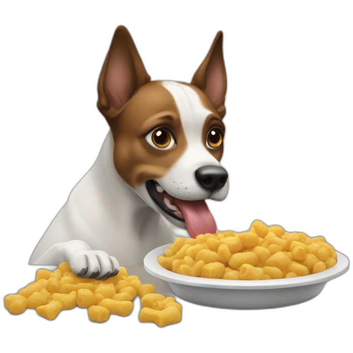 dog eating emoji