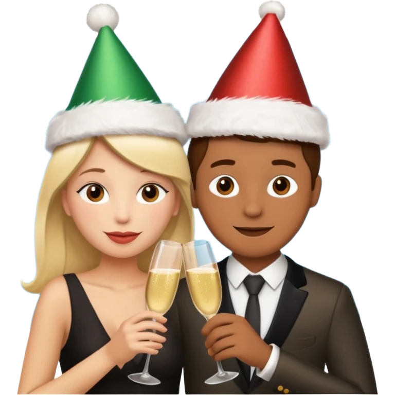 Due che si abbracciano natale emoji