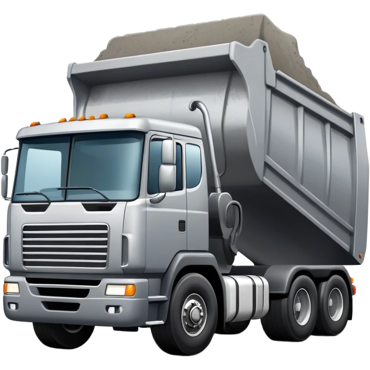 18 wheeler dumping concrete  emoji