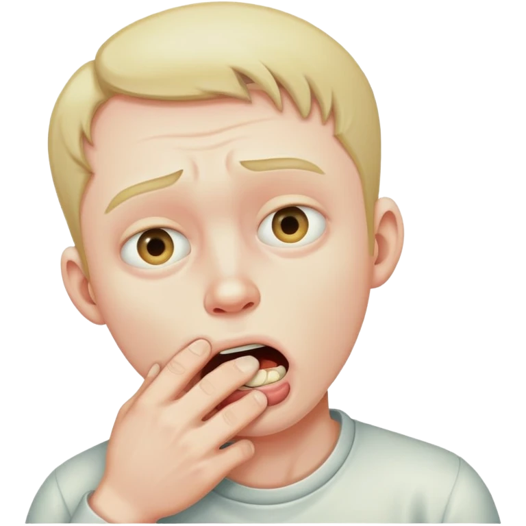 man choking his self emoji