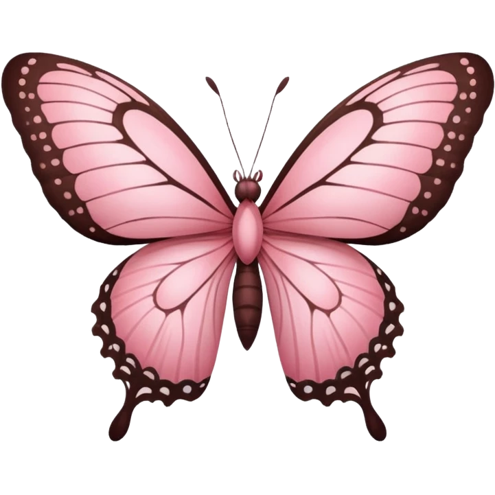 simple pink butterfly emoji