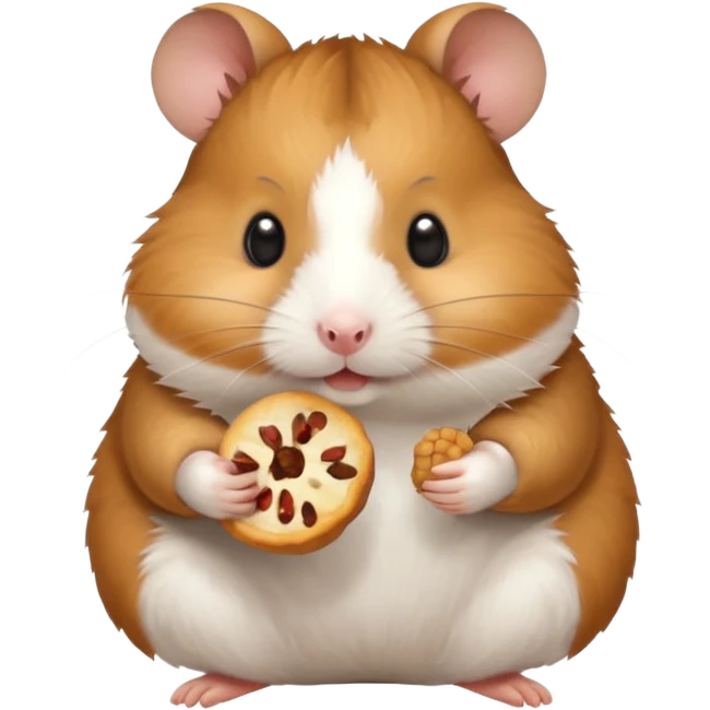 hamster with snack emoji