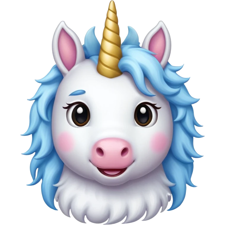 Full boda unicorn happy emoji