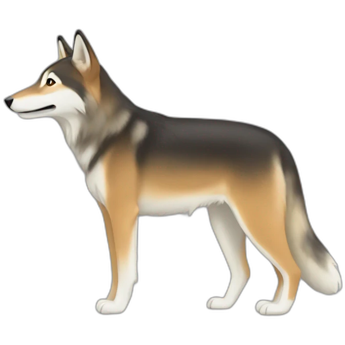 Tamaskan side view emoji