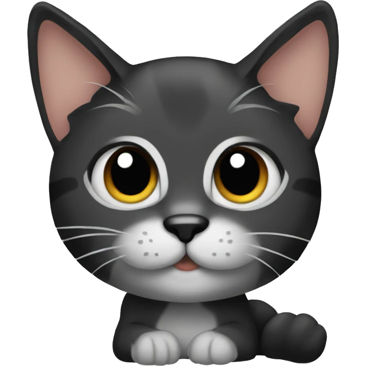 cat black paws emoji