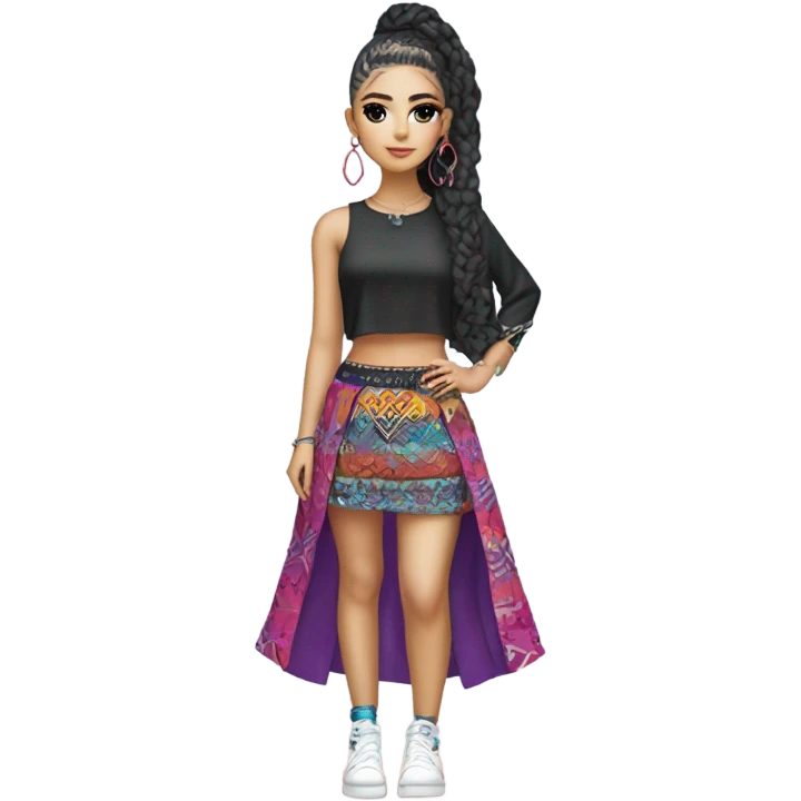 Arabic girl outfit K-pop emoji