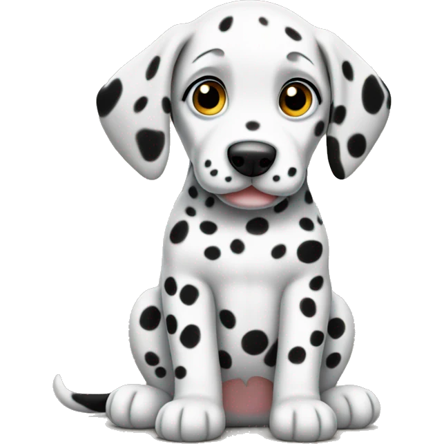 Dalmatian puppy sitting emoji