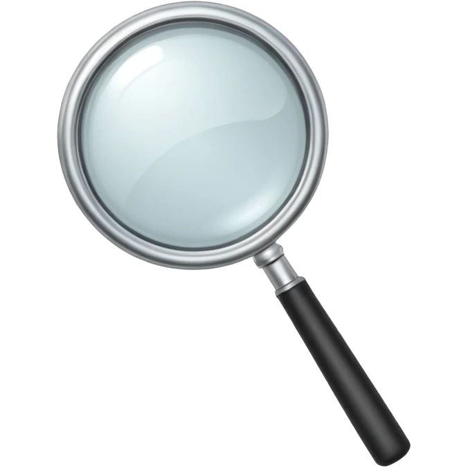 dead simple magnifying glass emoji