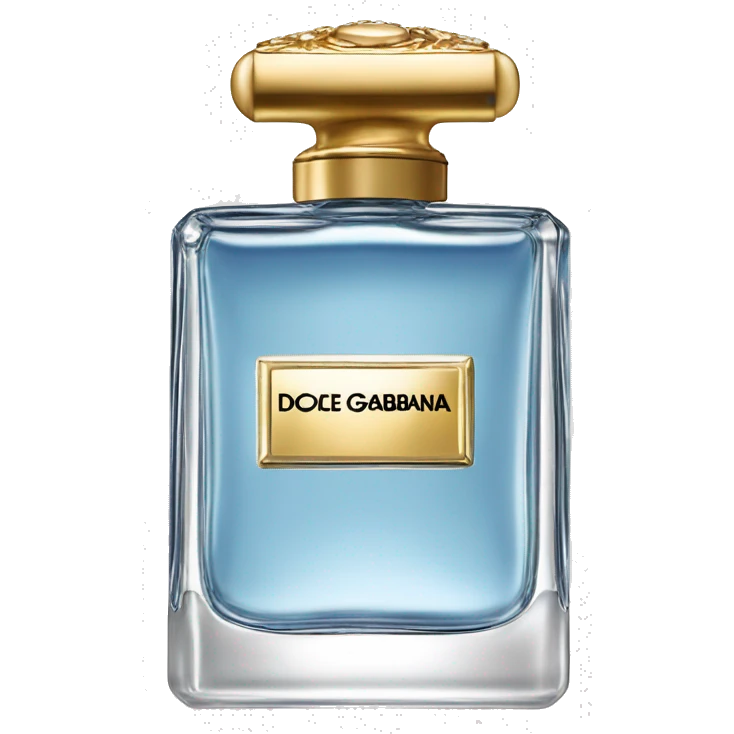 DOLCE AND GABBANA RECTANGULAR PARFUME LIGHT BLUE emoji