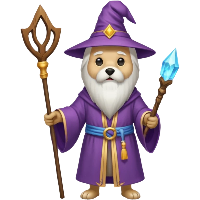 Dog wizard emoji