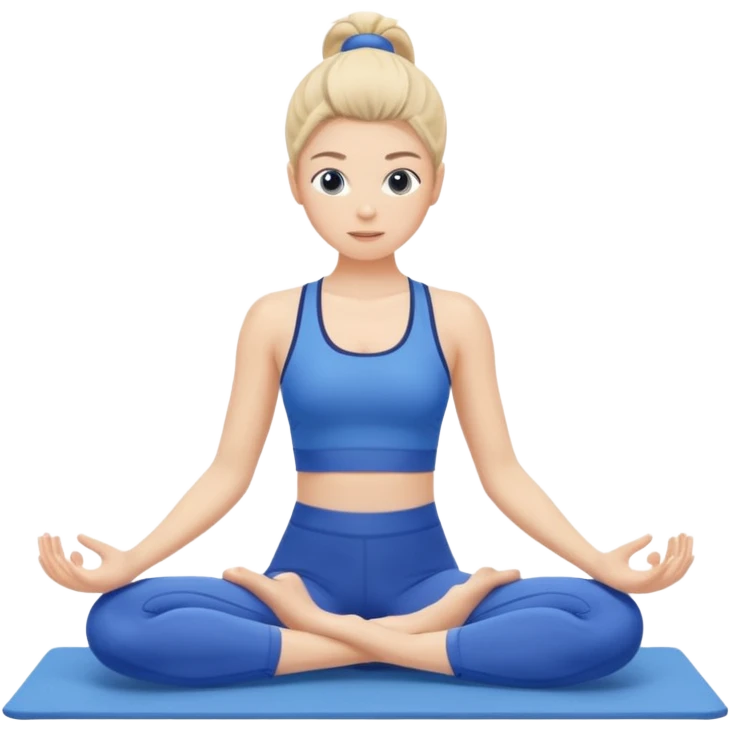 blue pilates emoji