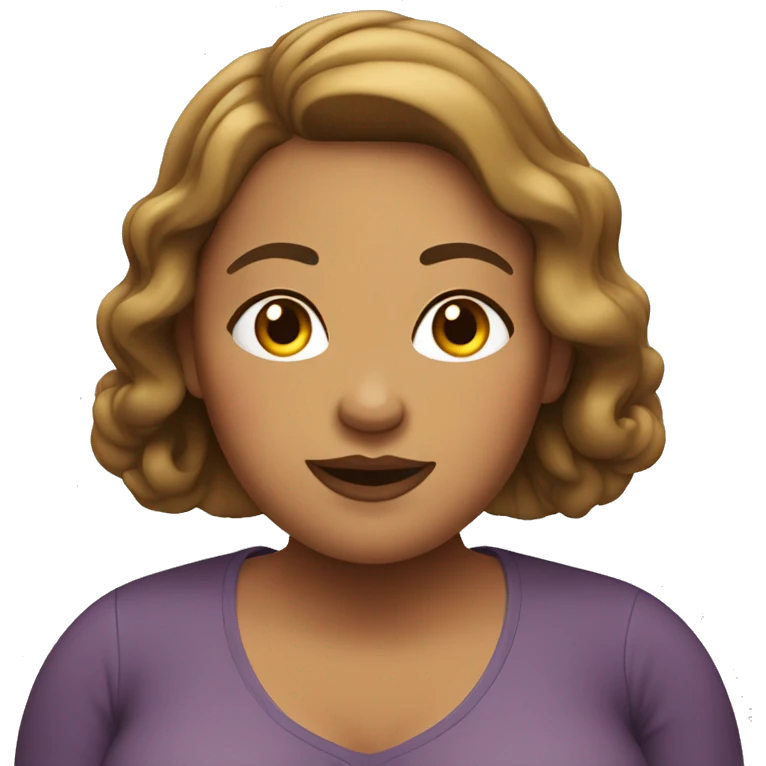 Plus-sized woman emoji