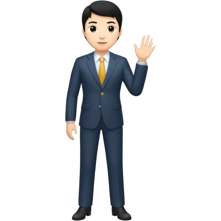 BLACK HAIR LIGHT SKIN MAN FULL BODY emoji