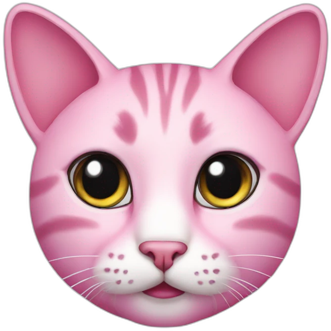 Cat pink emoji