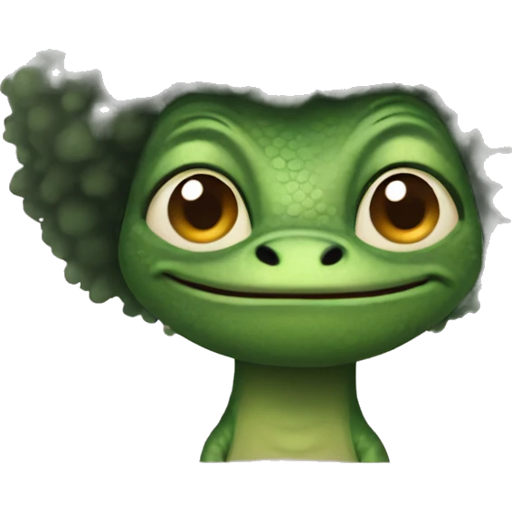 Lizard with an Afro  emoji