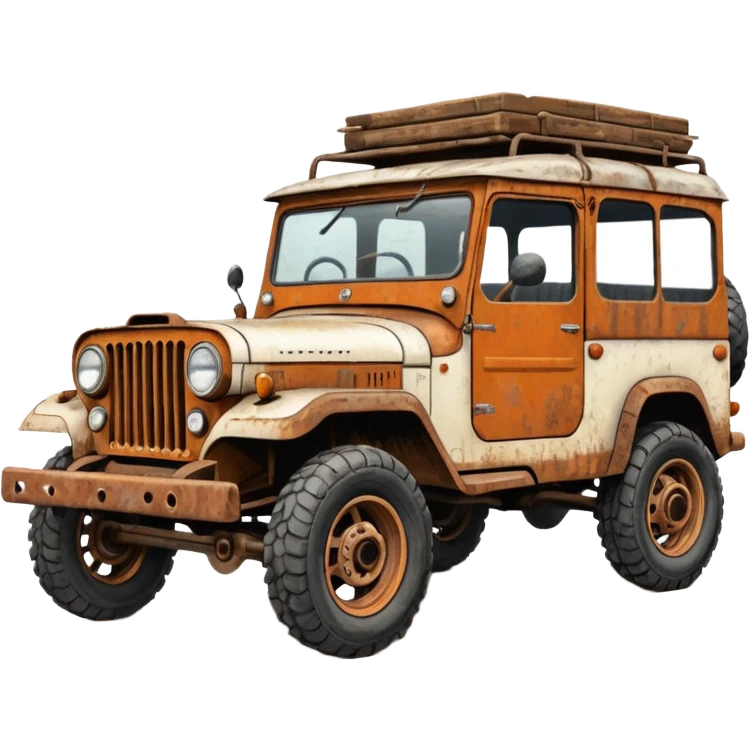 Off-road gypsy car drawing emoji