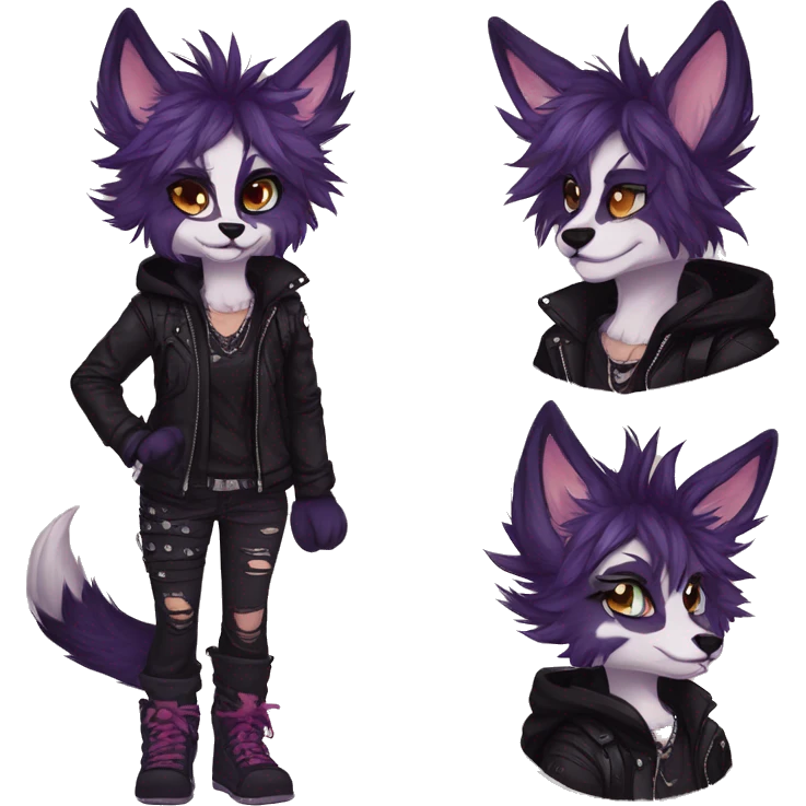 Edgy punk anthro furry by Falvie, LiLaiRa, griffsnuff, AngieWolf emoji