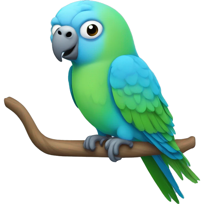 blue parakeet emoji