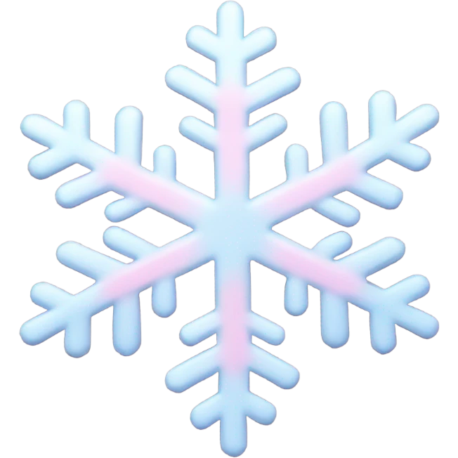 pastel pink snowflake  emoji