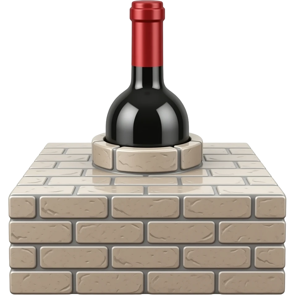 ازازه نبيذ مغلقه و مغلفه و رفيعه من فوق شبه الشمبانيه emoji