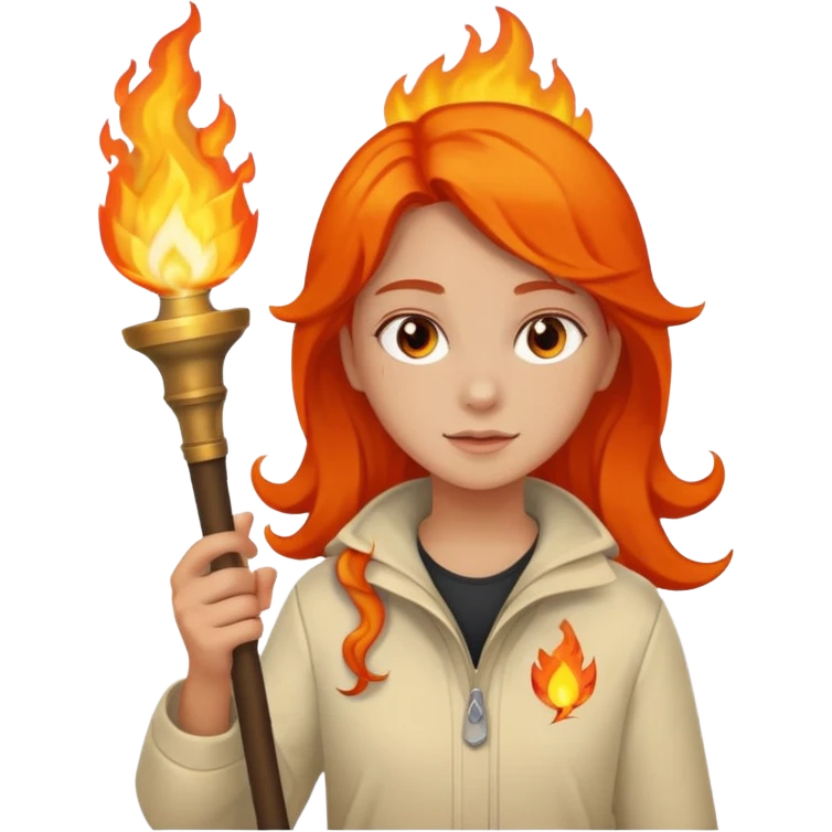 girl The torchbearer emoji
