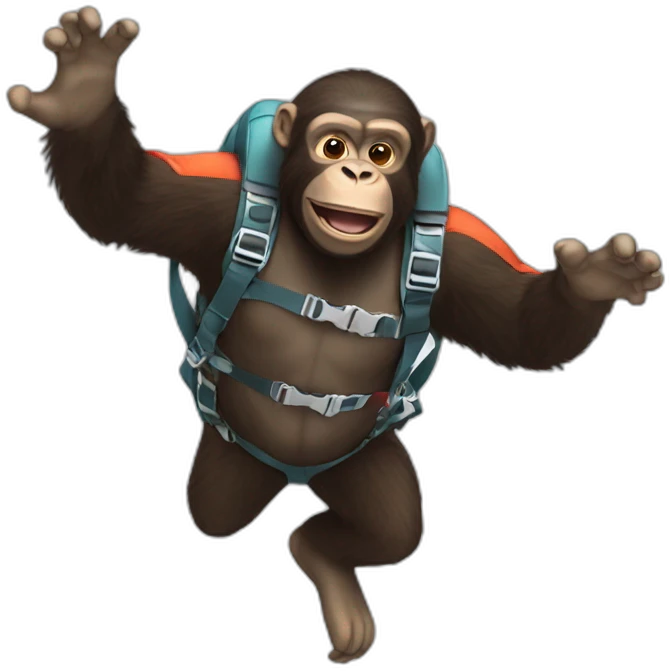 Ape-Skydiving emoji