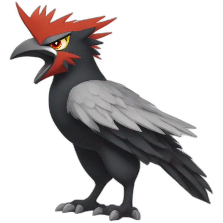 Black blaziken from pokemon emoji